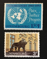 1970 Luxembourg - 50th Ann. Of The Union Of Four Suburbs With Luxembourg, 25th Ann. Of United Nation - Unused - Ongebruikt