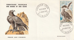 Afars Et Issas YT PA 56 FDC : Aigles Bélisaires - 1967 - Aquile & Rapaci Diurni