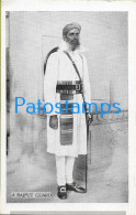 228977 NEPAL COSTUMES NATIVE A RAJPUT GUARD POSTAL POSTCARD - Nepal