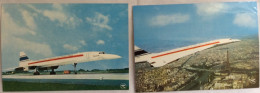 2 Cartes Postales Du Concorde :  British Aircraft Corporation - Sud Aviation France - Editions P.I. - 1946-....: Modern Era