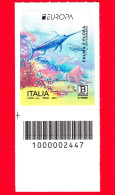 Nuovo - MNH - ITALIA - 2024 - Europa – Fauna E Flora Sottomarina – Pesce Spada - B Zona 1 - Barre 2447 - Code-barres