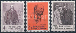 ** Kínai Népköztársaság 1960 Lenin Mi 527-529 (Mi EUR 150.-) ( Rozsdafolt, Gumihiba / Stain Spot, Gum Disturbance) - Other & Unclassified