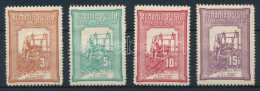 * Románia 1906 Jólétért (II) Sor Mi 165 C, 166-168 E (Mi EUR 285.-) (Mi 168 Papírelvékonyodás / Thin Paper) - Other & Unclassified