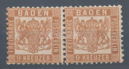 ** Német államok - Baden 1862 Mi 20 RR! (színárnylattól Függően Mi EUR Min. 100-3.800,-) (betapadás, Fogelválás / Gum Di - Other & Unclassified