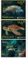 Azerbaijan.2024.Europa CEPT.Underwater Fauna And Flora.s/s + 2 V. ** - 2024