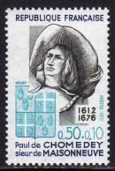 FRANCE : N° 1706 ** (Paul De Chomedey, Sieur De Maisonneuve) - PRIX FIXE - - Unused Stamps