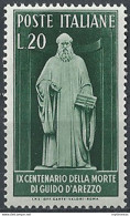 1950 Italia Guido D'Arezzo MNH Sassone N. 626 - 1946-60: Mint/hinged