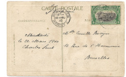 !!! CONGO, CPA DE 1910, DÉPART DE  MATADI POUR BRUXELLES  (BELGIQUE), CÉRÉMONIE 1ER JUILLET 1909 À BOMA - Cartas & Documentos