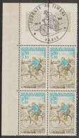 FRANCE : N° 1710 ** En Bloc De 4 Avec TàD 4er Jour Du 18-3-1972 (Journée Du Timbre) - PRIX FIXE - - Unused Stamps