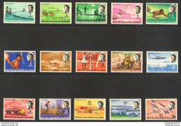 1968 British Solomon Islands - Stanley Gibbons N. 166/180 - Elisabetta II E Vedute - 15 Valori - MNH** - Andere & Zonder Classificatie