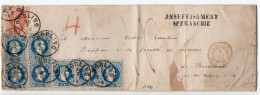 Autriche : 5 Kr + 10 Kr X7 Sur Lettre De 1874 Pour La France - Taxe à L'arrivée  - Affranchissement à 75 Kr - Cartas & Documentos