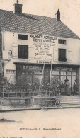 AUTREY-les-GRAY (Haute-Saône) - Maison Bideaut, Epicerie - Machines Agricoles Usine Barcy à Dijon - Voyagé 1910 (2 Scans - Autrey-lès-Gray