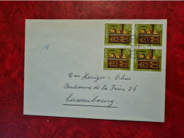 1983  LETTRE SUISSE RIEHEN BLOC DE 4 PRO JUVENTUTE CUISINIERE - Lettres & Documents