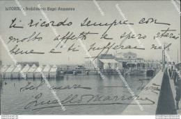 Bf16 Cartolina Livorno Citta' Ponte Girante 1912 - Livorno