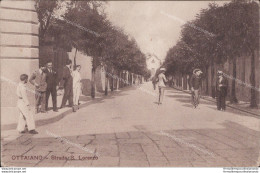 Ah186 Cartolina Ottaviano Strada S.lorenzo 1930 Provincia Di Napoli - Napoli (Naples)