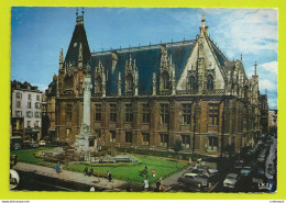 76 ROUEN Façade Du Palais De Justice En 1967 Citroën DS 2CV Peugeot 403 Alfa Romeo Simca Chambord Renault R8 4CV - Rouen