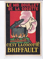 PUBLICITE : La Cocotte BRIFFAULT (illustrée Par Rouffé) Origami - Très Bon état - Werbepostkarten