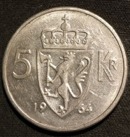 NORVEGE - NORWAY - 5 KRONER 1964 - Olav V - Type 1 - KM 412 - Noruega