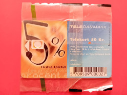 Teledanmark Denmark  50 Kr Blister Without Chip 05/98 - 5% Ekstra Taletid (BE0621 Dummy Prouf Test - Dinamarca