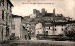 Châtillon-d'Azergues Canton Le Bois-d'Oingt Avenue De La Gare Rhône 69380 Cpa Voyagée En 1906 En B.Etat - Autres & Non Classés