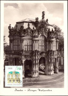 604249 | DDR, Seltene, Privat Gemachte, Maximumkarte Zwinger, Wallpavillon  | Dresden (O - 8010), -, - - Covers & Documents