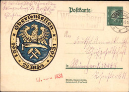 604246 | Oberschlesien, Ganzsache Mit Stempel Der Posthilfsstelle  | Winzenberg (Kreis Grottkau O.Schl.), -, - - Briefe U. Dokumente