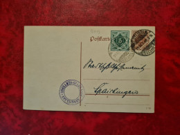 POSTKARTE 1918 ENTIER GANZACHE REUTLINGEN OBERAMTS SPARKASSE - Sonstige & Ohne Zuordnung