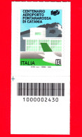 Nuovo - MNH - ITALIA - 2024 - 100 Anni Dell’Aeroporto Di Catania Fontanarossa - B - Barre 2430 - Códigos De Barras