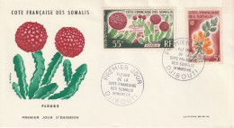 Côte Des Somalis YT 325 Et PA 47 FDC : Cactus - 1966 - Cactusses