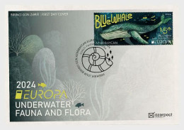 Luxembourg.2024.Europa CEPT.Underwater Fauna And Flora.FDC. - 2024