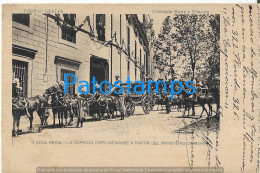 228988 SPAIN ESPAÑA ROYALTY BODA REGIA LA CARROZA A PARTIR DEL MINISTERIO DE MARINA CIRCULATED TO ARGENTINA POSTCARD - Other & Unclassified