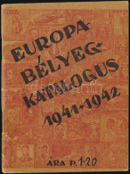 Elsner Zoltán Európa Bélyegkatalógus 1941-1942 - Other & Unclassified