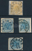 O 1850 3 X 9kr és Hírlapbélyeg: "ÖREGLAK", "KAPOSVÁR", "(KR)ONSTADT", "NEUSATZ" - Other & Unclassified