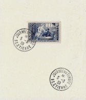JOURNÉE DU TIMBRE ST ETIENNE 5-3-39 - Commemorative Postmarks