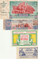 Lot De 4 Billets De La LOTERIE NATIONALE : 1937 - 1938 - 1939 - 1942 - Lottery Tickets