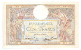 France 100 Francs 1938 - 100 F 1908-1939 ''Luc Olivier Merson''