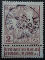 BELGIQUE N°85 Oblitéré - 1910-1911 Caritas