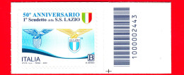 Nuovo - MNH - ITALIA - 2024 - 50 Anni Del Primo Scudetto Della S.S. Lazio - B - Barre 2443 - Barcodes