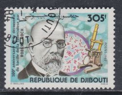 Djibouti N° 550 O : 100ème Anniversaire De La Découvertedu Bacille De Koch, Oblitéré TB - Dschibuti (1977-...)