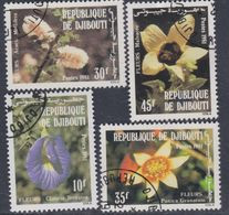 Djibouti N° 544 / 47 O : Flore : Fleurs Les 4 Valeurs Oblitérées TB - Djibouti (1977-...)