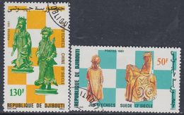 Djibouti N° 541 / 42 O : Jeux D'échecs Ancien La Paire Oblitérée TB - Djibouti (1977-...)