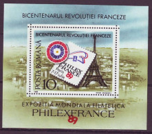 ROMANIA Block 256,unused - French Revolution