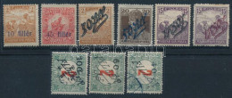 * Temesvár I-II. Szerb Megszállás 1919 9 Db Klf Bélyeg, Mind Bodor Vizsgálójellel (4.150) - Other & Unclassified