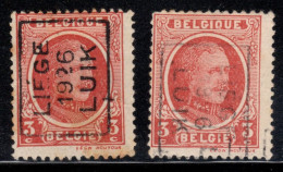 Preo's (192) "LIEGE 1926 LUIK" OCVB 3755 A+B - Rolstempels 1920-29