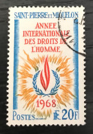 Timbre Oblitéré Saint Pierre Et Miquelon 1968 Yt N° 384 - Oblitérés