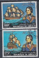 Djibouti N° 537 / 38 O :  Hommage à L'amiral Nelson  La Paire Oblitérée TB - Djibouti (1977-...)