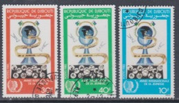 Djibouti N° 600 / 02 O : Année Internationale De La Jeunesse Les 3 Valeurs Oblitérées , TB - Dschibuti (1977-...)