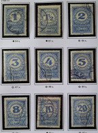 Österreich PORTO 1919/21, Mi 84x-92x Gestempelt - Postage Due