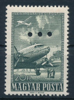 ** 1957 Az 1950. Repülő (V.) Hármas Lyukasztású értéke (3.000) - Other & Unclassified