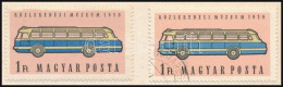 ** 1959 Közlekedési Múzeum 1Ft, A Rózsaszín Háttér Festéke Felül Kifolyt A Keretből + Támpéldány / Mi 1588 Plate Variety - Other & Unclassified